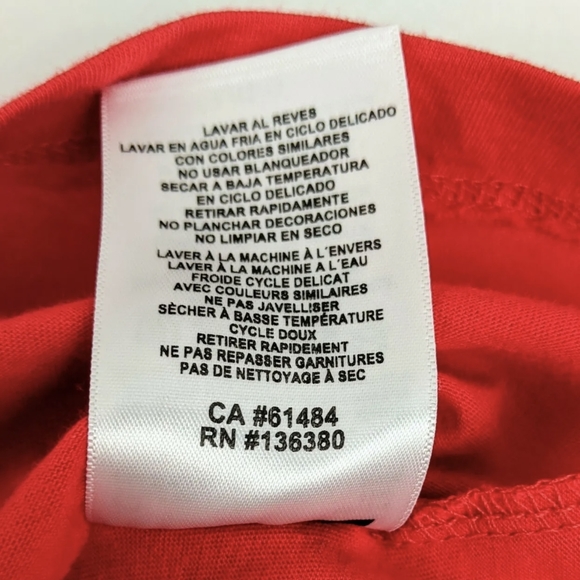 Kansas City Chiefs NFL Team Apparel Womens Sz Large Short Sleeve V-Neck - Picture 4 of 12